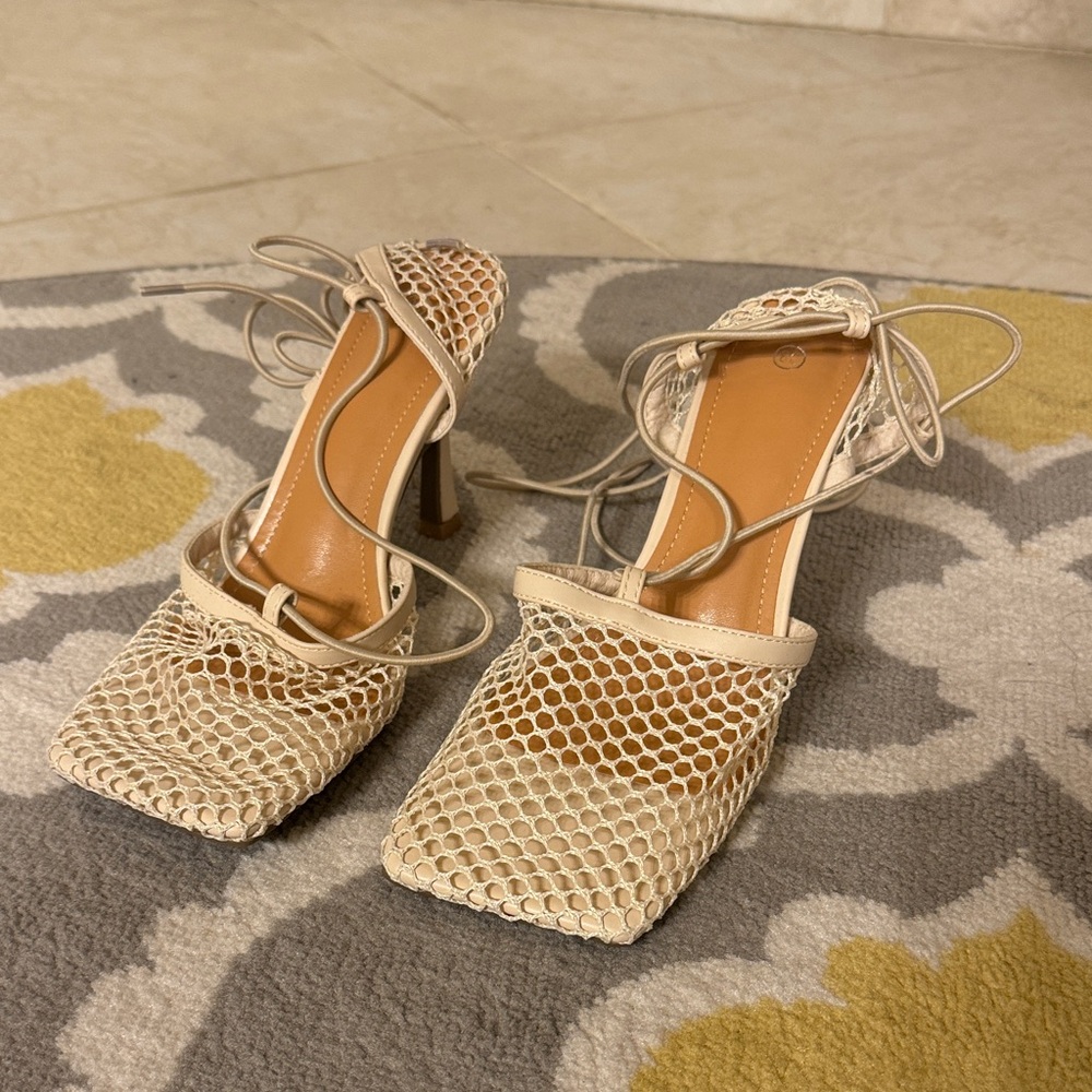 Elegant Cream Women's Heels